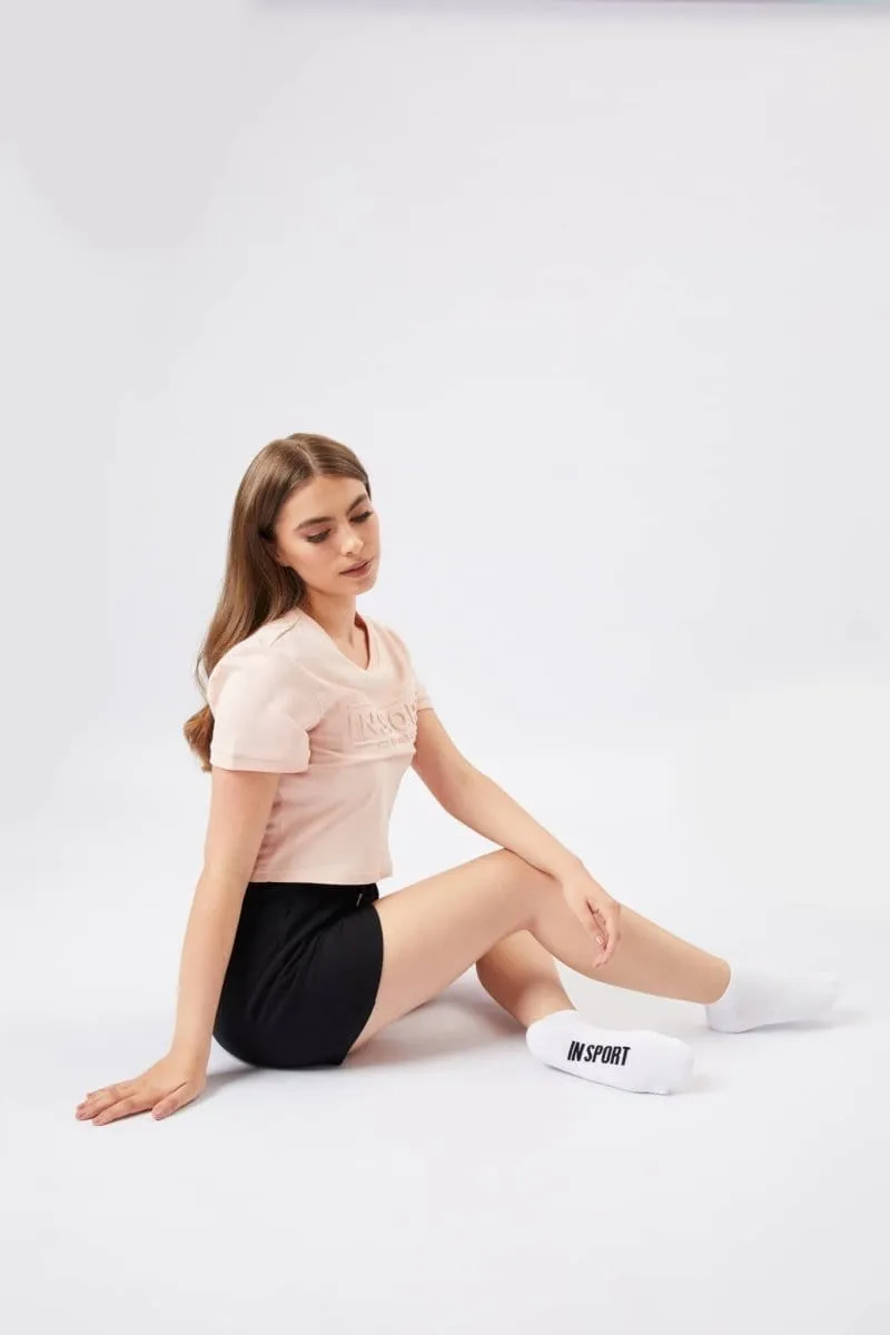 INSPORT UNISEX  NO SHOW 3 PACK WHITE SOCKS